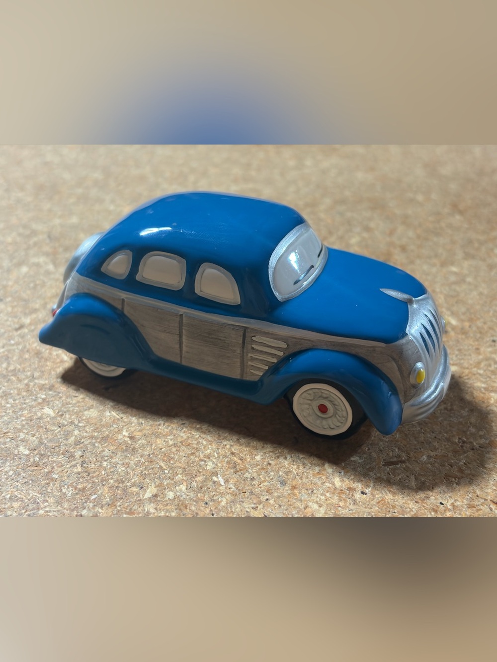 Department 56 Original Snow Village Classic Cars Blue Sedan